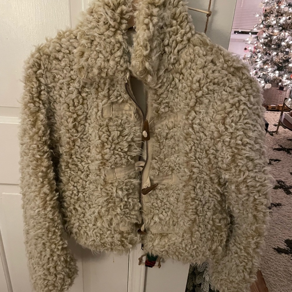 Anthropologie Faux fur jacket XS